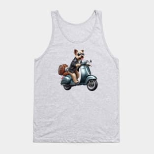 Terrier dog out on the town Tank Top